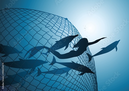 Vector: Fishing net Fishing net