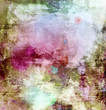 abstract painting in mixed media style