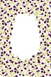 flowers frame in white background