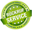 Button Banner "Rückruf Service" grün