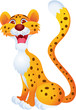 Cheetah cartoon isolated