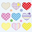Set hearts and buttons