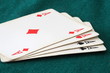 Photo en ligne au meilleur prix Poker aces green background casin�