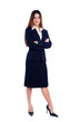 Photo en ligne au meilleur prix asian indian business woman full length with blue suit