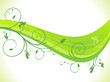 abstract green eco wave background