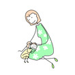 mother and daughter