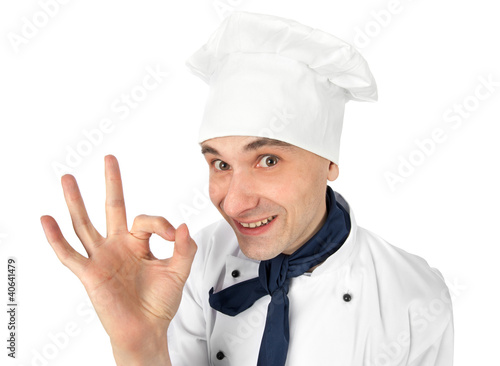 Photo: chef making ok sign chef making ok sign