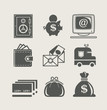 banking and finance set icon vector illustration