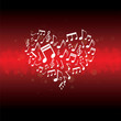 music in heart background