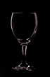 Sillhouette of wine glass