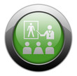 Green Metallic Orb Button 