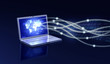Laptop network Connection Concept