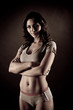 Young fit girl working out - Portrait of pretty woman Young fit girl working out - Portrait of pretty woman