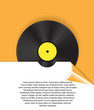 vinyl disc for text vector vinyl disc for text vector
