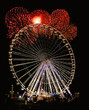 Night Wheel with Fireworks
