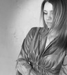 Portrait of beautiful girl with gloss long hair