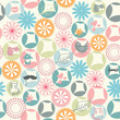 Simple and cute rounds motif pattern