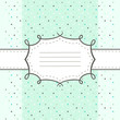 Template frame design for greeting card with copy space