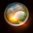 Golf Ball And Hole Golf Ball And Hole