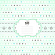 Desserts vintage style greeting card with copy space