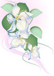 Abstract flowers background with place for text Abstract flowers background with place for text