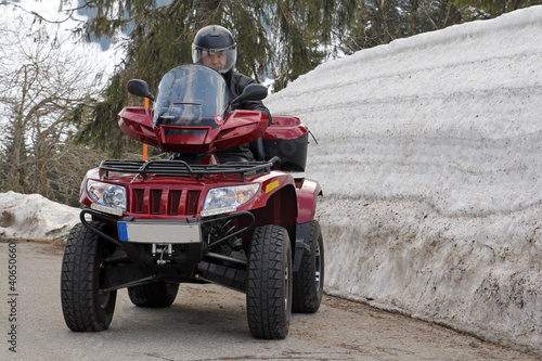 Photo: Mit dem ATV / Quad im Winter Mit dem ATV / Quad im Winter