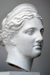 Plaster head model to learn to draw at studio