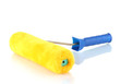 bright paint roller isolated on white bright paint roller isolated on white