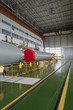 Soyuz space rocket assembly building. Baikonur Cosmodrome