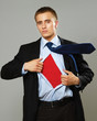 Superhero businessman