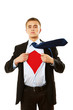 Superhero businessman