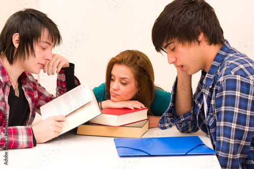Photo: Bored students Bored students