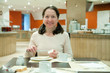Woman having breakfast Woman having breakfast