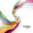Abstract new rainbow Vector Wave design
