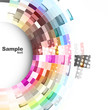 Abstract technology bright colorful vector