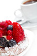 Cake with Berries over white Cake with Berries over white
