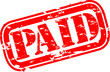 Grunge paid rubber stamp, vector illustration