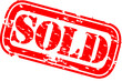 Grunge sold rubber stamp, vector illustration