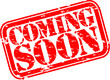 Grunge coming soon rubber stamp, vector illustration