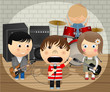 Cute Kid’s Rock Band