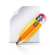 Vector: yellow pencil yellow pencil