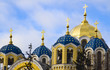 Golden domes of St. Vladimir cathedral in Kiev