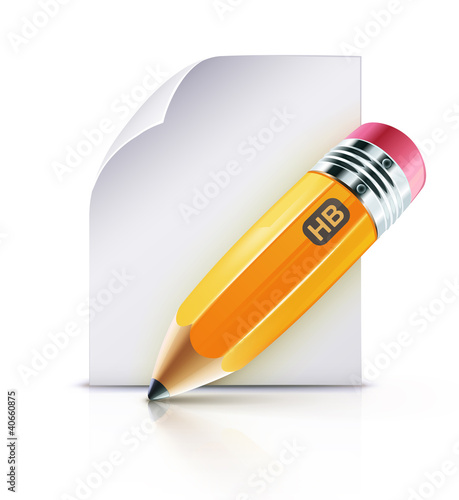 Vector: yellow pencil yellow pencil