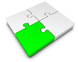 Puzzle grün