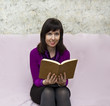 Young woman reading