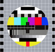 Test pattern RGB. Test Card. Technical break on television Test pattern RGB. Test Card. Technical break on television