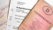 Bußgeldbescheid mit Führerschein