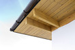 Trusses on roof of home