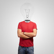 Man With Light Bulb Head Man With Light Bulb Head