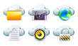Cloud storage concept Cloud storage concept